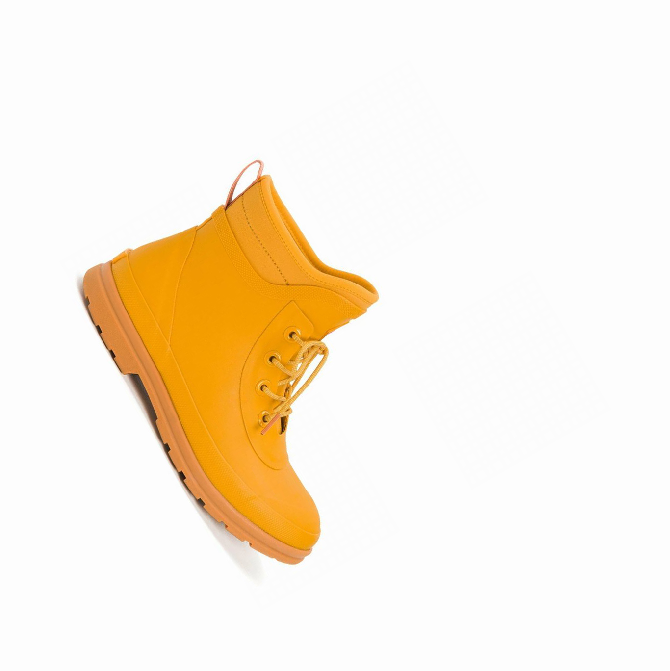 Botas Cortas Muck Originales Encaje Up Mujer Flores Naranjas | ES-ZXC861