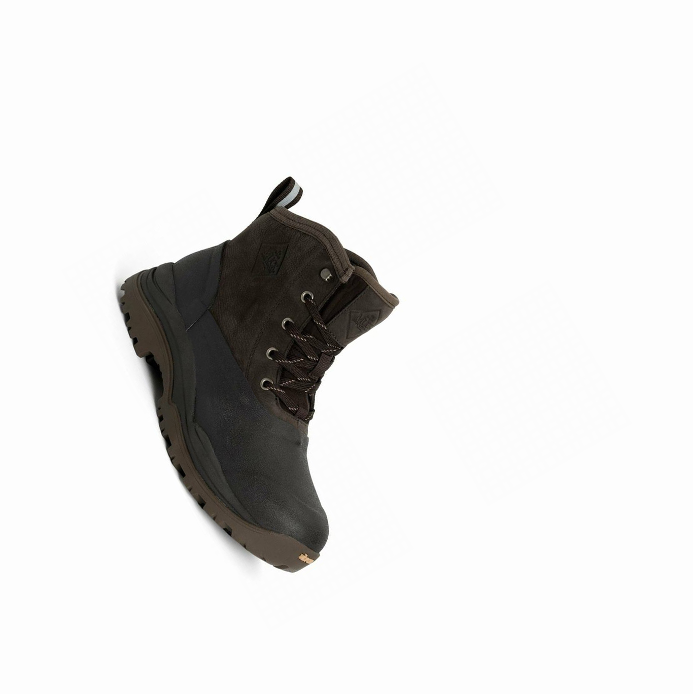 Botines Muck Arctic Outpost Cuero Encaje Up Vibram Hombre Marrones | ES-ITJ421