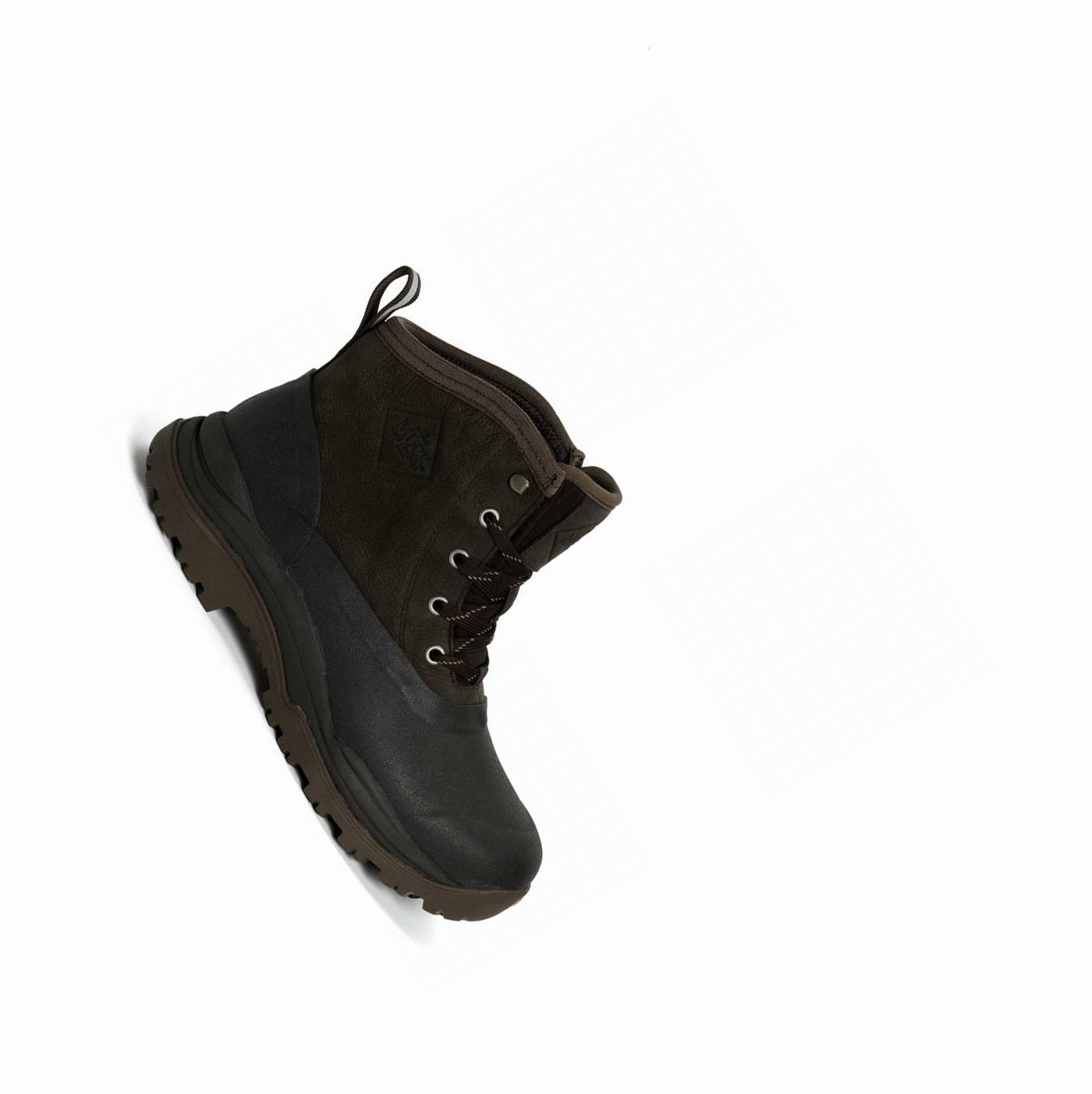 Botines Muck Arctic Outpost Cuero Encaje Up Vibram Hombre Marrones | ES-ITJ421