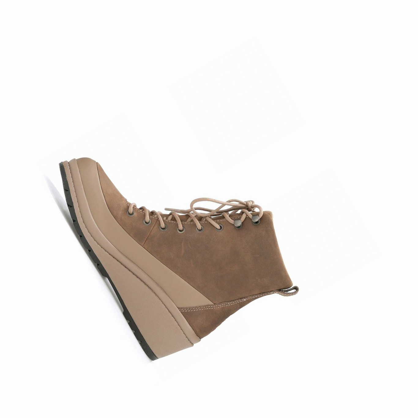 Botines Muck Liberty Cuero Encaje Up Wedge Mujer Marrones | ES-AVM748