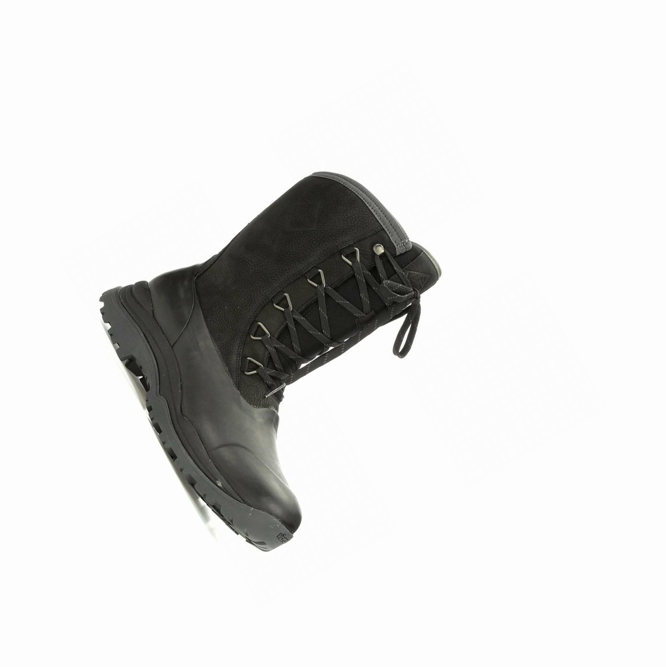 Wide Calf Muck Boots Arctic Outpost Cuero Encaje Up Vibram Hombre Negras | ES-GYP613