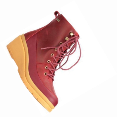 Botas de Invierno Muck Liberty Mujer Rojas | ES-NAK864